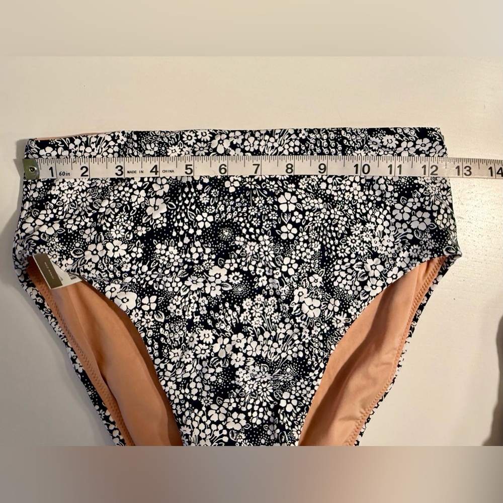 J. Crew Black and White Floral Bikini - Picture 4 of 13